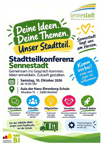 Plakat der Stadtteilkonferenz 2026